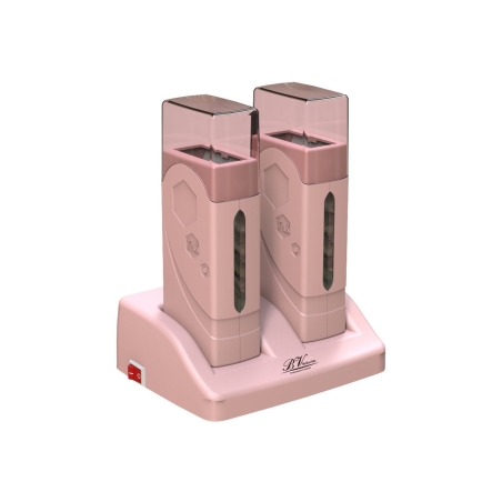 Calentador Doble de Cera Rosa