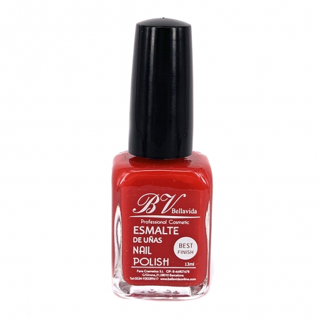 esmalte, normal, bellavida, numero 21, nº 21, 21, rojo