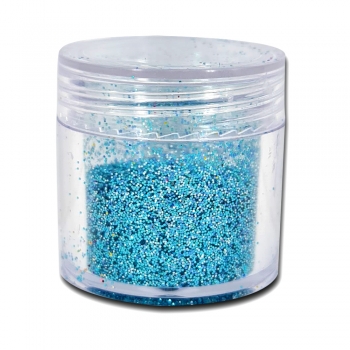 Bote de Purpurina de Uñas Azul