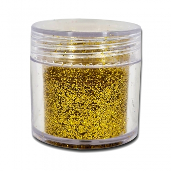 Bote de Purpurina de Uñas Oro