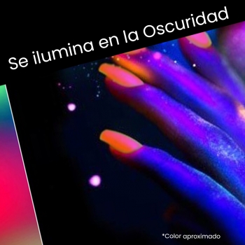 Polvo Fluorescente Salmón Neón 006