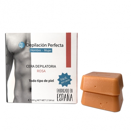 Cera Rosa de 500 gramos.