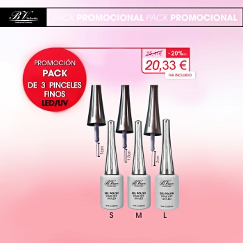 PACK De 3 Pinceles Finos