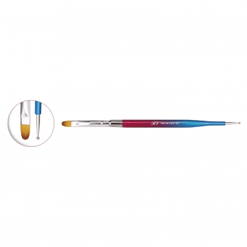 Pincel gel recto Nº8 + Punzón 066