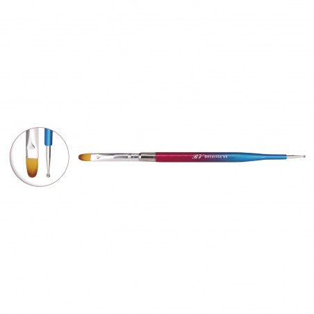 Pincel gel recto Nº8 + Punzón 066