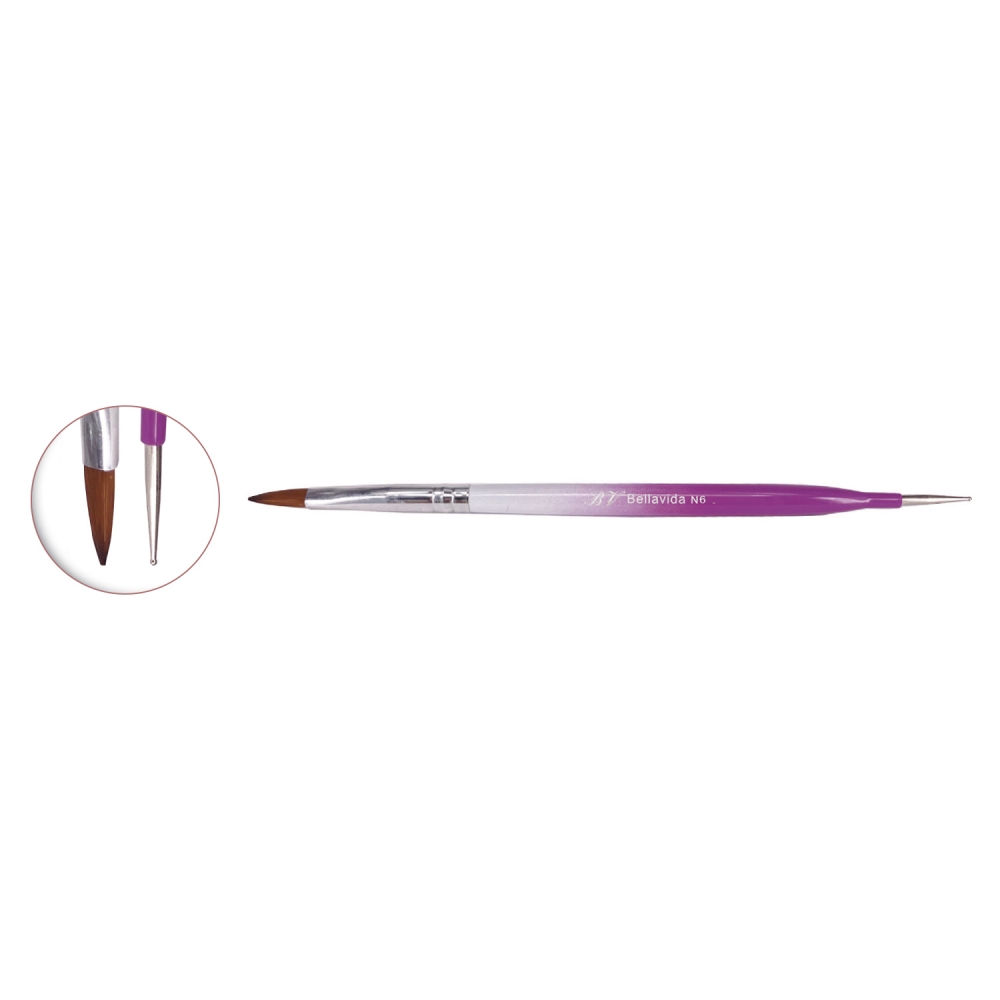Pincel Acrílico N6 + Punzón 069