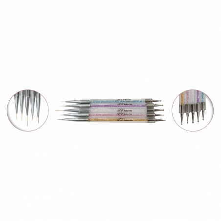 Pack de 5pinceles+5puzones 076