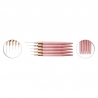 Pincel 078 pack 5 nail art rosado