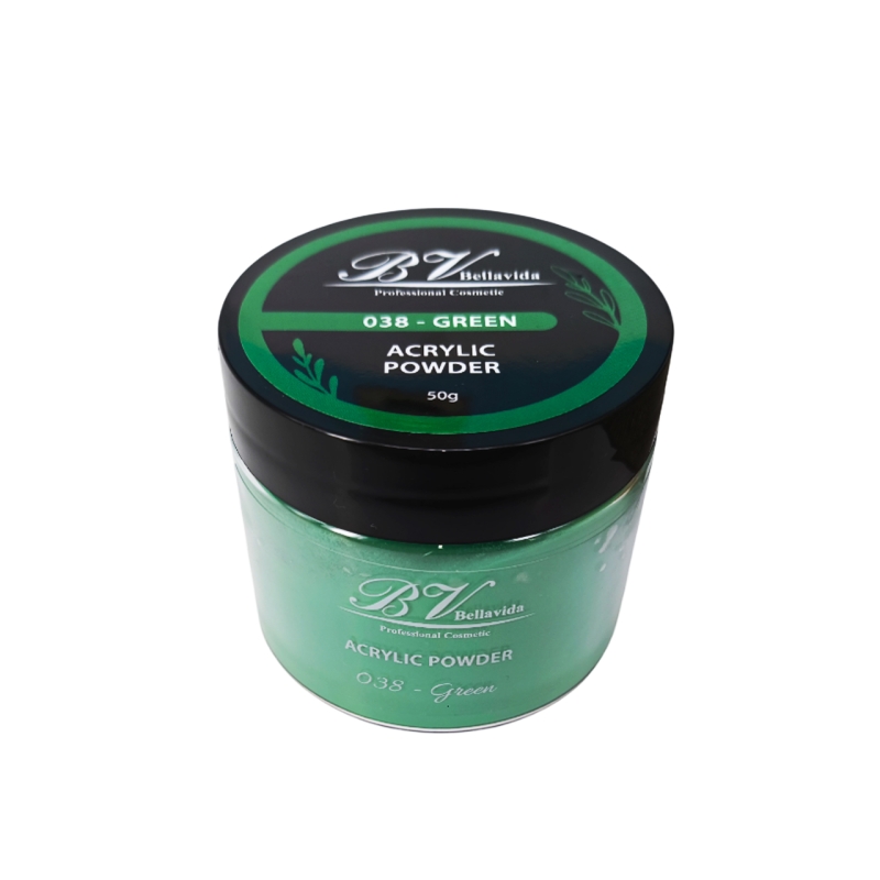 Polvo Acrílico 038 Green 50g Polvo Acrílico 038 Green 50g