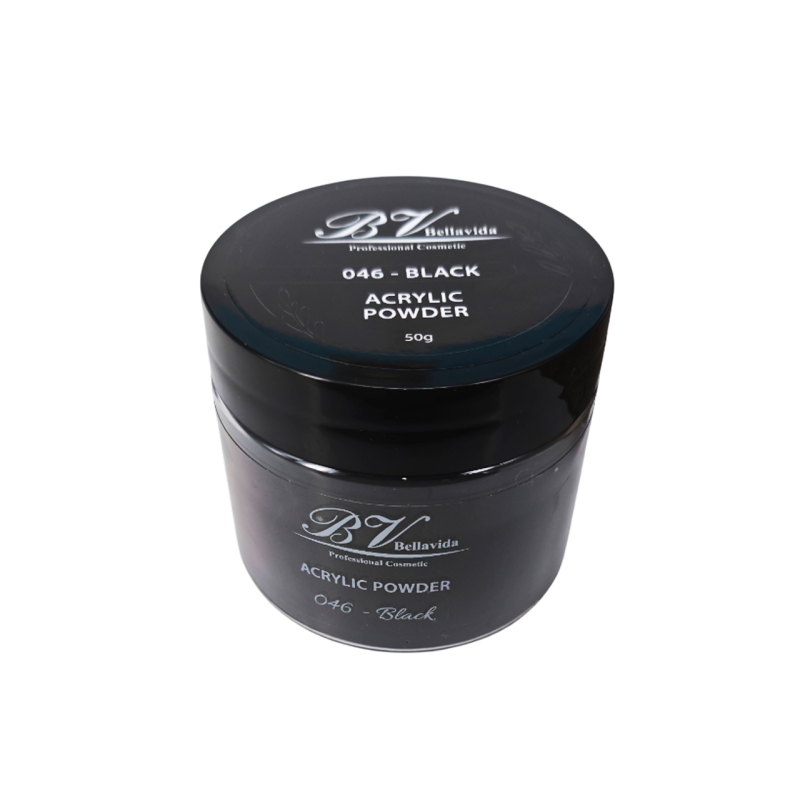 Polvo Acrílico 046 Black 50g Polvo Acrílico 046 Black 50g
