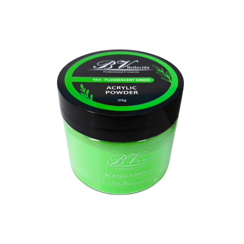Polvo Acrílico 053 Fluorescent Green 50g Polvo Acrílico 053 Fluorescent Green 50g