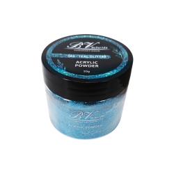 Polvo Acrílico 065 Teal Glitter 50g