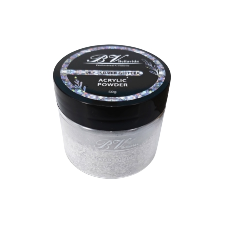 Polvo Acrílico 067 Silver Glitter 50g