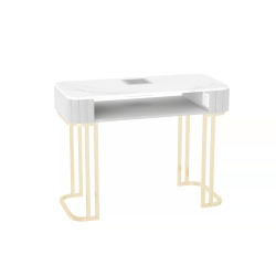Mesa Plateada con Aspiradora de Polvo 007
